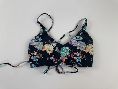 Top de bikini floral azul O'NEILL, talla M nuevo con etiquetas Foto 1 de 4