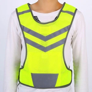 High Visibility Reflective Safety Vest for Outdoor Sports Running Cycling Hiking - Picture 1 of 12