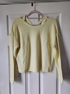 Marks and Spencer Damenpullover gelb Rundhals Viskose Größe 14 - Bild 1 von 12