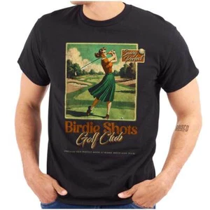 Vintage Swing Perfect Birdie Shots Golf Club Womens or Mens Crewneck T Shirt Tee - Picture 1 of 7