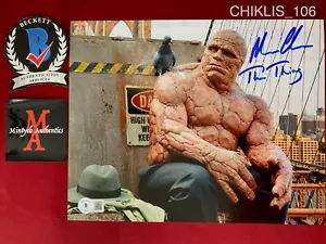Foto firmata Michael Chiklis 8x10 I Fantastici Quattro La Cosa Beckett COA - Foto 1 di 3