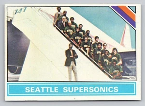 Seattle Topps 1975 219 Supersonics Basketball Checkliste Bill Russell Sonics Team - Bild 1 von 10