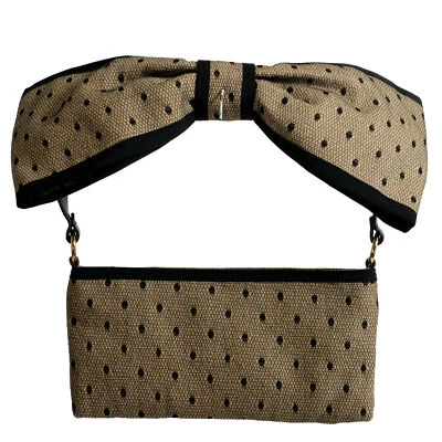 Bolso sin asas de lona rojo Valentino beige y negro para mujer Foto 1 de 4