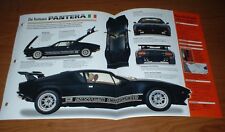 ★★1986 DE TOMASO PANTERA GT5S ORIGINAL IMP BROCHURE SPECS INFO 86 GT 55 85 GT5 S