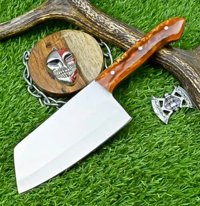Custom J2 Steel Knife Handmade Knife, Chopper Knife, CLEAVER , w/Sheath, SN-2924 - Picture 1 of 9