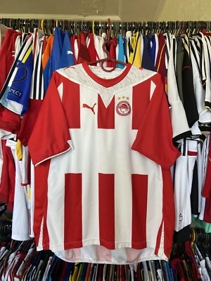 奥林匹亚科斯 2009 2010 年家庭足球衬衫足球球衣彪马尺寸 XL 男式 — 第 1/4 张图片