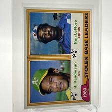 1981 Topps 1980 Stolen Base Leaders Baseball Card #4 NM-Mint FREE SHIPPING