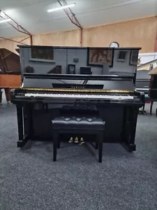 Yamaha U10BL Upright Piano | c.1989 | Fully Restored | Polished Polyester Black - Picture 1 of 2