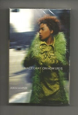 MACY GRAY w/ RARE SNIPPET 3trx SAMPLER 1999 PROMO DJ Cassette Tape Single SEALED - Image 1 of 2