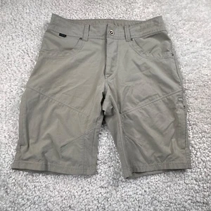 Kuhl Shorts Mens 30 Beige Chino Side Cargo Pocket Performance Flat Front - Picture 1 of 8