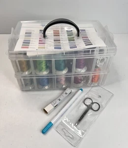 Simthread [Anti-Tangle] Embroidery Thread Kit with Organizer Box, All-In-One 40 - Picture 1 of 6
