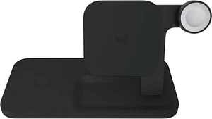 Logitech Powered Wireless dock station for iPhone iWatch and AirPods Graphite UK - Picture 1 of 10