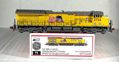 SCALETRAINS N SCALE GE TIER 4 GEVO ET44C4 LOCOMOTIVE SOUND&DCC UP SXT33668 - Image 1 of 3