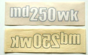 2x (Satz) Maico md250 wk Cup Seitendeckel- Aufkleber Original Neu - Bild 1 von 1