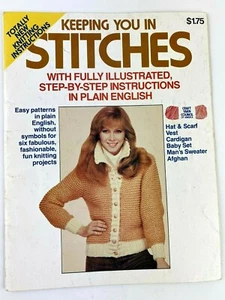Keeping You In Stitches Knitting Illustrated Instructions Scarf Cardigan Sweater - Picture 1 of 11
