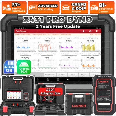 LAUNCH X431 PRO DYNO V PRO 5 Auto Outils diagnostics Codage ECU Système Complète - Image 1 of 4