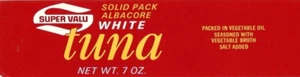 Lattina di tonno bianco Albacore vintage super valore etichetta Red Hopkins Minnesota MN - Foto 1 di 2