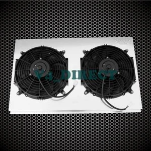 KKS ALUMINUM RADIATOR FAN SHROUD W/ 12" FANS FITS CHAMPION CC375 MC375 EC375 - Picture 1 of 6