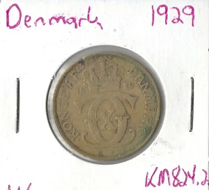 Coin Denmark 1 Krone 1929 KM824.2 - Picture 1 of 3