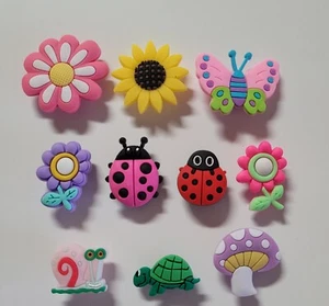 10 pcs.  Flowers Shoe charms for crocs shoes  - Picture 1 of 1