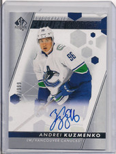 2022-23 SP Authentic #142 Andrei Kuzmenko Future Watch Auto 797/999