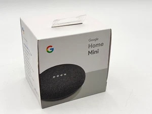 Google Home Mini Smart Speaker - Model GA00216-US - Charcoal - NEW - Picture 1 of 4
