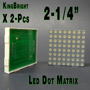 2 - Kingbright TC23-11SRWA- LED Dot Matrix Display, Red, 1.85 V 8x8 2.3" square. - Picture 1 of 10