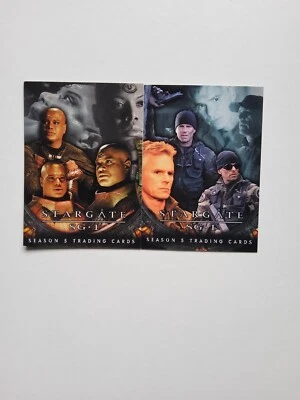Stargate SG1 Seasons 5 Promo Cards P1 & P2 - Image 1 of 2