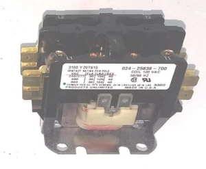 Products Unlimited 3100Y20T615 30A 120v coil 2P 600V definite purpose relay - Picture 1 of 2