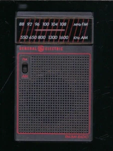 General Electric FM/AM Portable Radio Model No. 7-25826 Good Working Condition - Picture 1 of 4