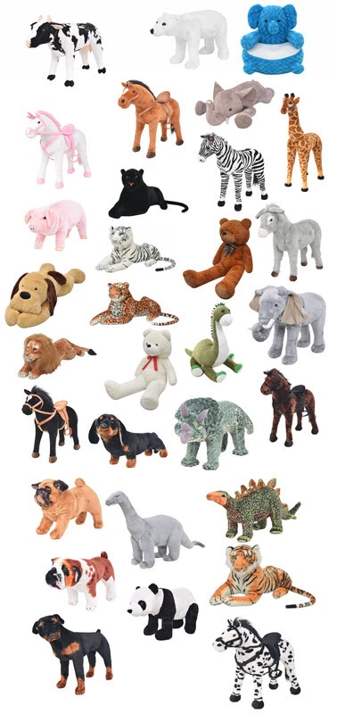 Kuscheltier Plüschtier XL XXL Plüsch Tiermotiv Hund Pferd Dino Tiger Teddybär - Bild 1 von 1