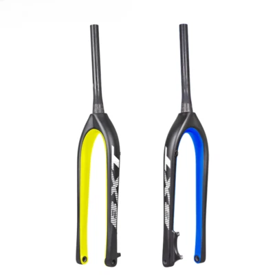 29er Carbon Mountain Bike Fork 110*15mm Boost Tapered Fork Thru Axle Rigid Fork - Image 1 of 4