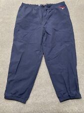 VINTAGE Ralph Lauren Polo Sport Pants Adult 4XL Big Navy Blue Track Zippered 90s