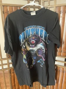 Vintage 1993 Promotional Phase NFL Carolina Panthers Nutmeg Large T-Shirt USA - Bild 1 von 12
