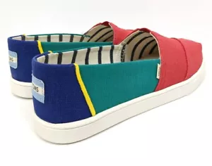 TOMS Women's Venice Alpargata Shoes Multi Color Heritage Canvas Cupsole Size 8.5 - Picture 1 of 11