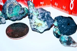 Turquoise Lander Co. Nevada Gems 115g. Tumbled Green Yellow w/Black Matrix - Picture 1 of 4