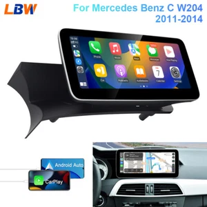10.25'' Car Linux Screen Wireless Carplay Video Radio For Benz C W204 2011-2014 - Picture 1 of 12