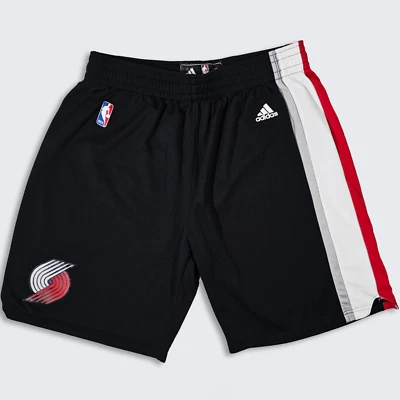 Pantalones Cortos de Baloncesto Portland Trail Blazers Vintage Y2K Adidas - Pantalones Negros Foto 1 de 4