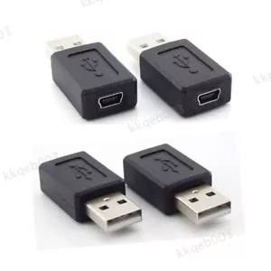 Mini USB 2.0 A Male to Micro USB B Type 5pin Female Connector Converter Adapter - Picture 1 of 8