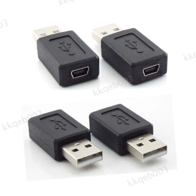 Mini USB 2.0 A Male to Micro USB B Type 5pin Female Connector Converter Adapter - Image 1 of 4