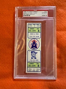 PSA Authentic Rod Carew Full Unused 3000 3000th Hit Ticket - Picture 1 of 3