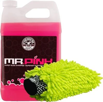 Chemical Guys - Mr. Pink Super Suds Surface Soap 1 Gal & Chenille Car Wash Mitt - Image 1 of 4