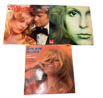 BERT KAEMPFERT & HIS ORCHESTRA 3 X ALBUM BUNDLE -LULL ABY FOR LOVER,TOUCH,BYE BY - Image 1 of 4