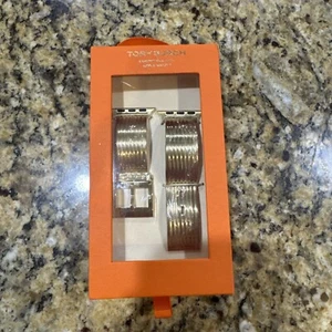 NEW✅ TORY BURCH BUDDY BANGLE GOLD BAND FOR APPLE WATCH 38mm 40mm 41mm TBS0060 - Picture 1 of 5