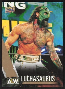 2021 Upper Deck AEW Gold RC Luchasaurus #46 - Picture 1 of 2