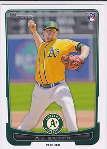 A.J. Tarjeta de novato de béisbol Griffin Oakland A's 2012 Bowman Draft - Imagen 1 de 1