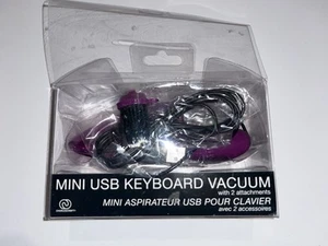Mini USB Keyboard Vacuum With 2 Attachments - Picture 1 of 2