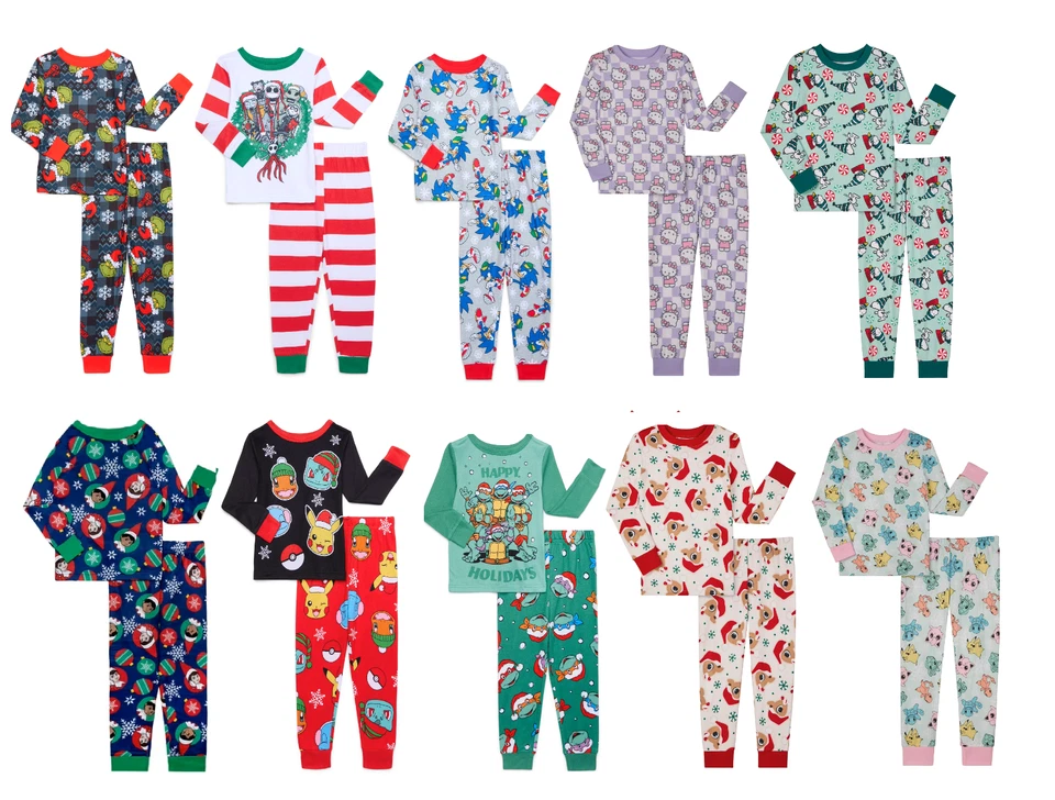 PACK 2 Piezas Pijama Navidad Pesadilla Tortugas Ninja Pokémon de Vacaciones Foto 1 de 1