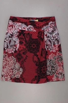 ✅ Desigual gonna per le signore taglia 38, M con disegno cachemire rosso ✅ - Immagine 1 di 4