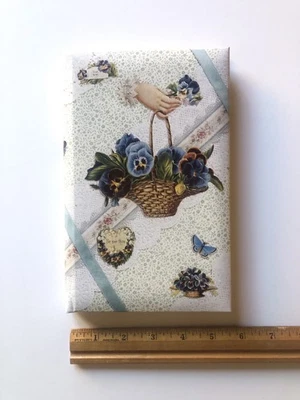 Vintage Victorian Style Pansy Journal Kathy Orr Design Diary Cottage Core  - Image 1 of 4